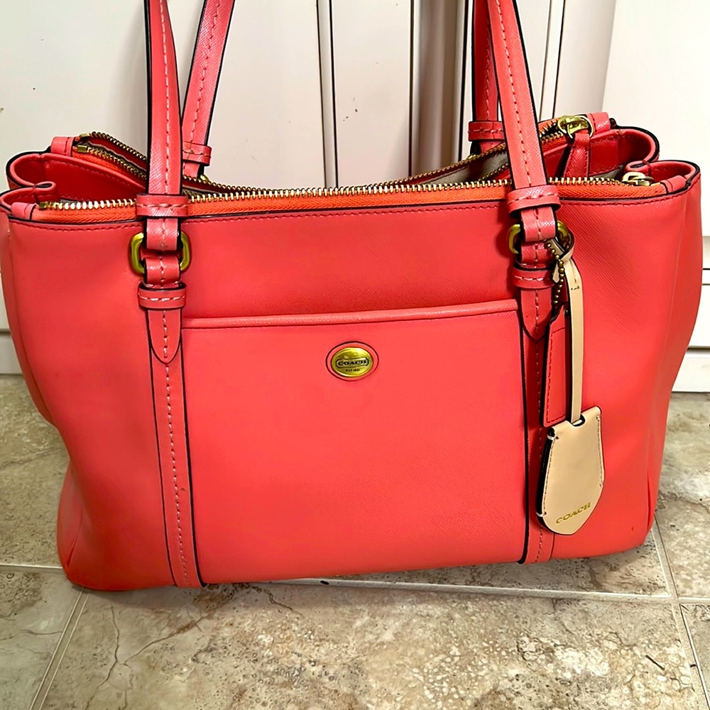 Coral Coach bag